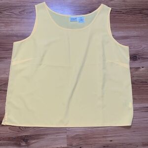 Liz Baker Cream Boxy Tank Top